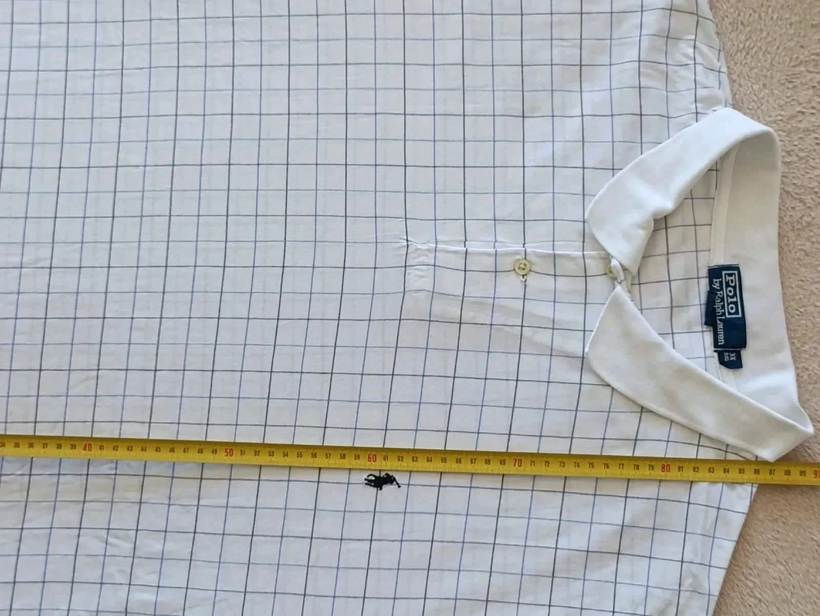 Polo Ralph Lauren Vintage wit met ruiten. Maat 3XB – photo 17